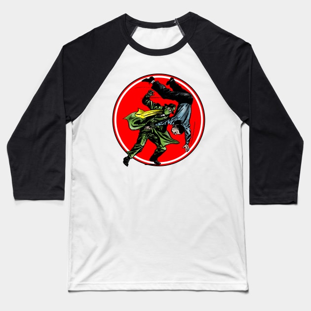 JUDO HORNET Baseball T-Shirt by VanceCapleyArt1972